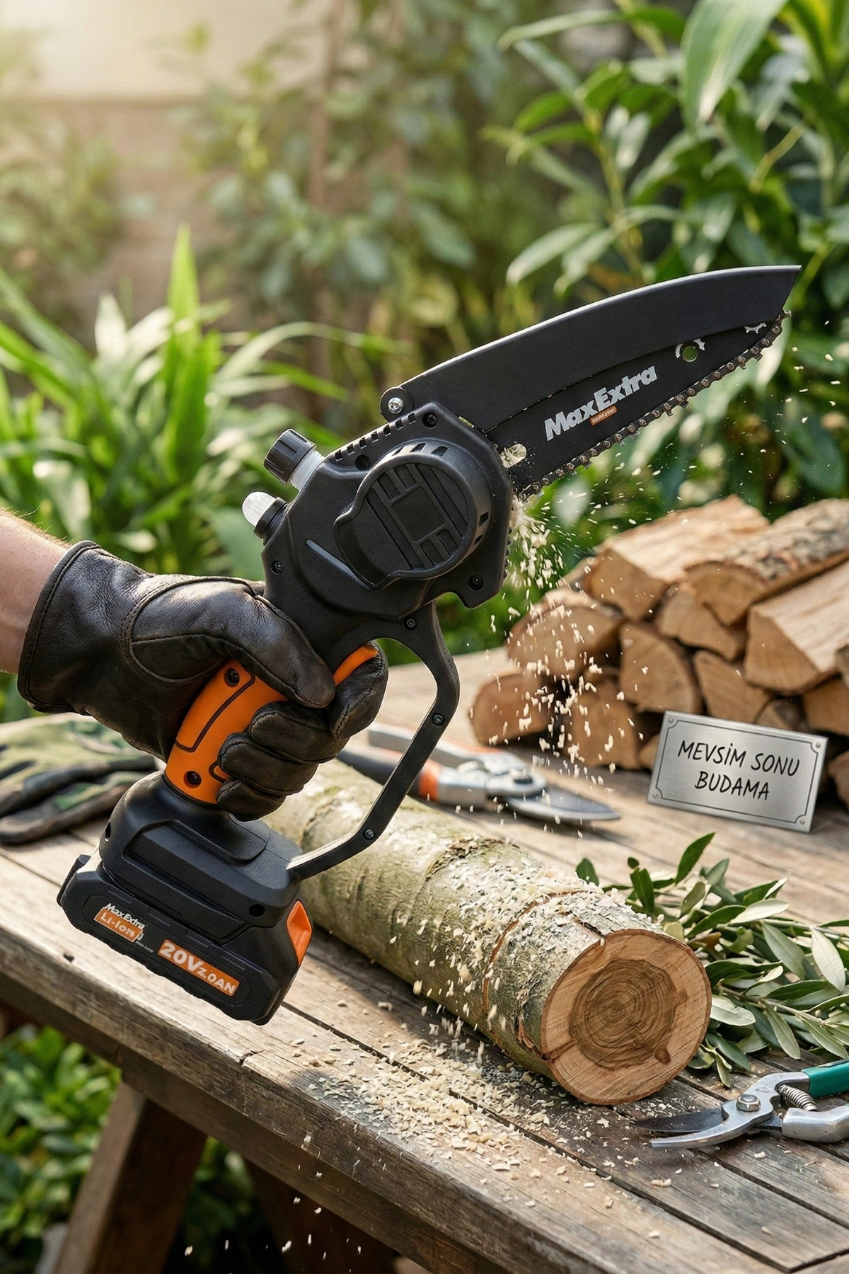 Max Extra MX8006 Akülü Budama Testeresi