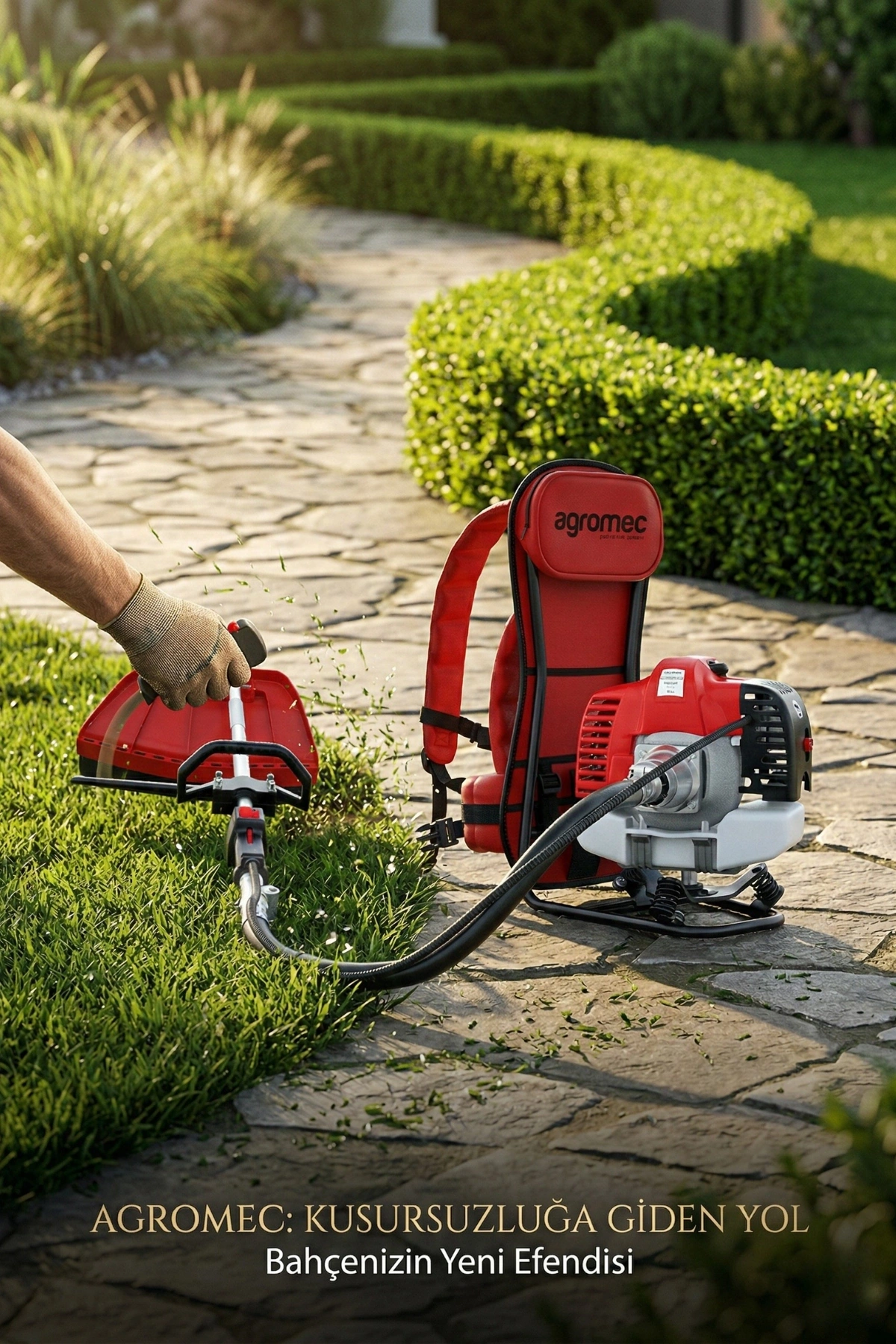 Agromec Ag-Bg520s 6500 Devir 52 cc Benzin Motorlu Sırt Tırpanı