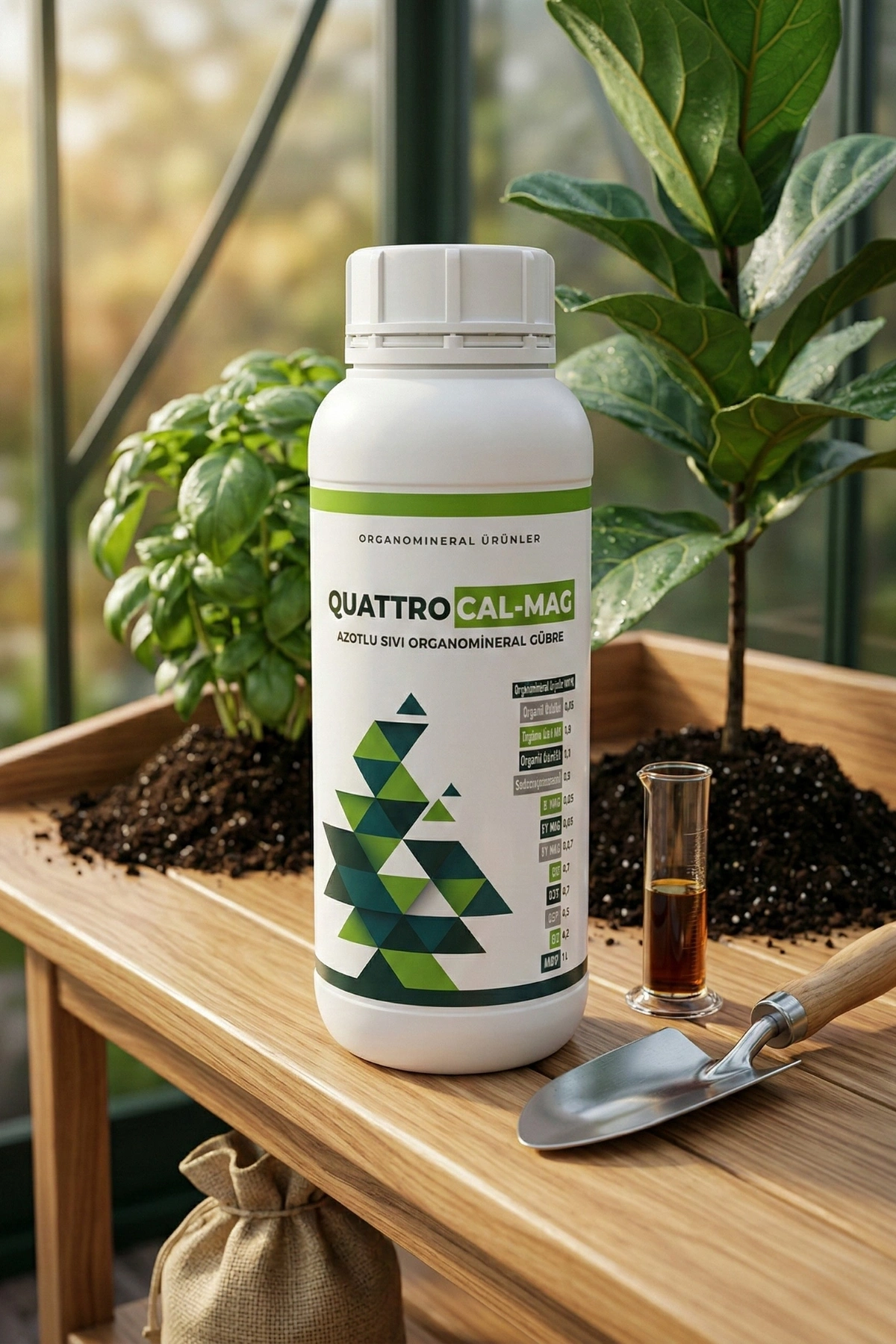 Quattro Cal-Mag Azotlu Sıvı Organomineral Gübre 1 Lt