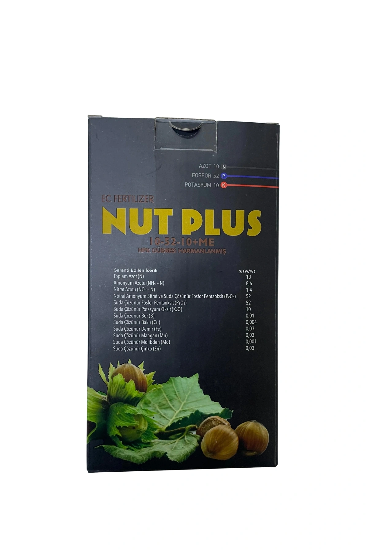 Nut Plus 10-52-10 + Me Ec Fertilizer Npk Granül Gübre 1 Kg