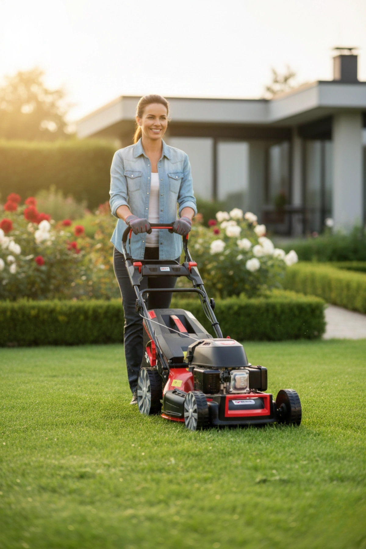 Agromec AG-95CBMSN Benzinli Çim Biçme Makinesi