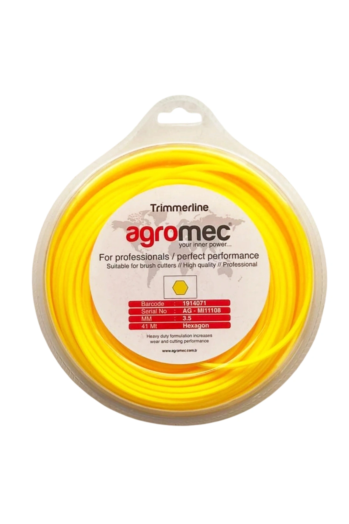 Agromec Altı Köşe Tırpan Misinası 3.5mm x 41m