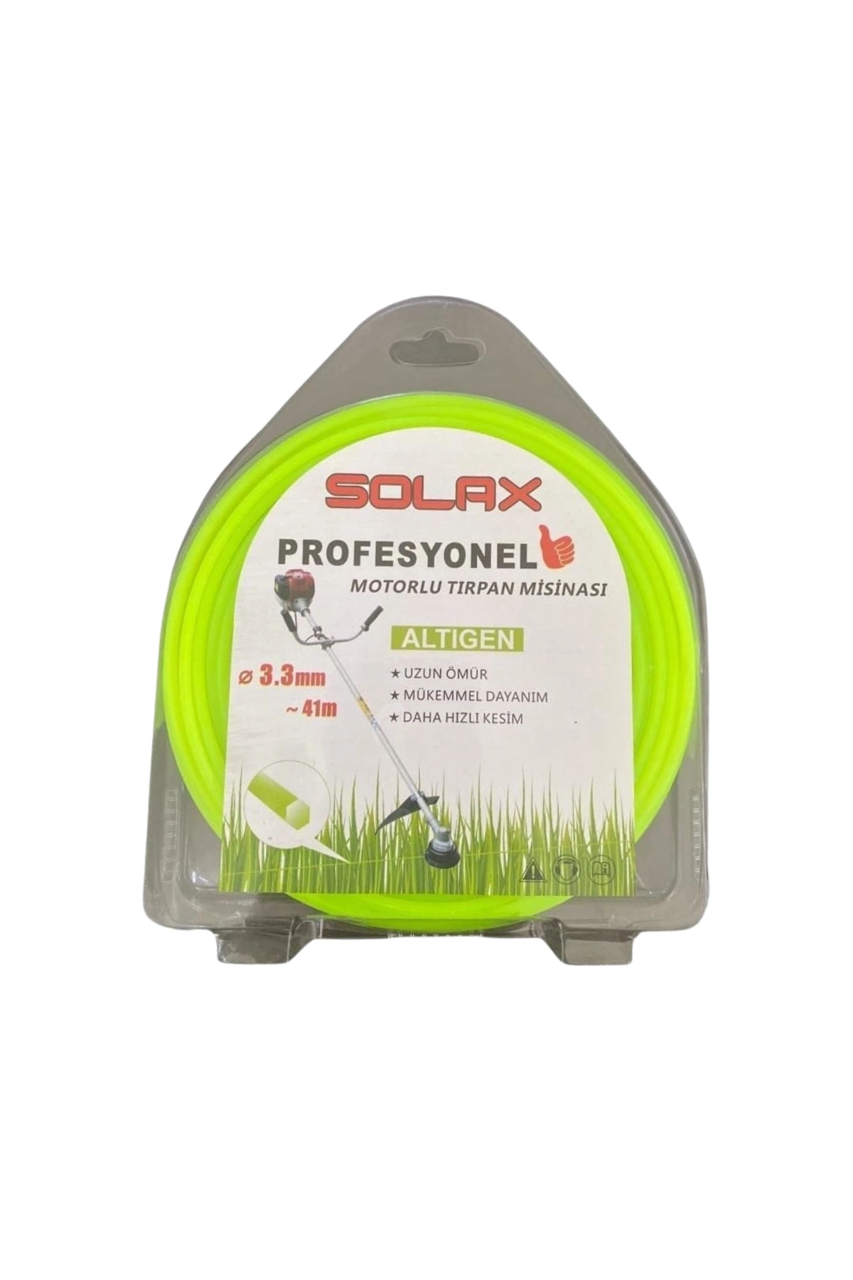 Solax Altı Köşe Tırpan Misinası 3.3 mm x 41m