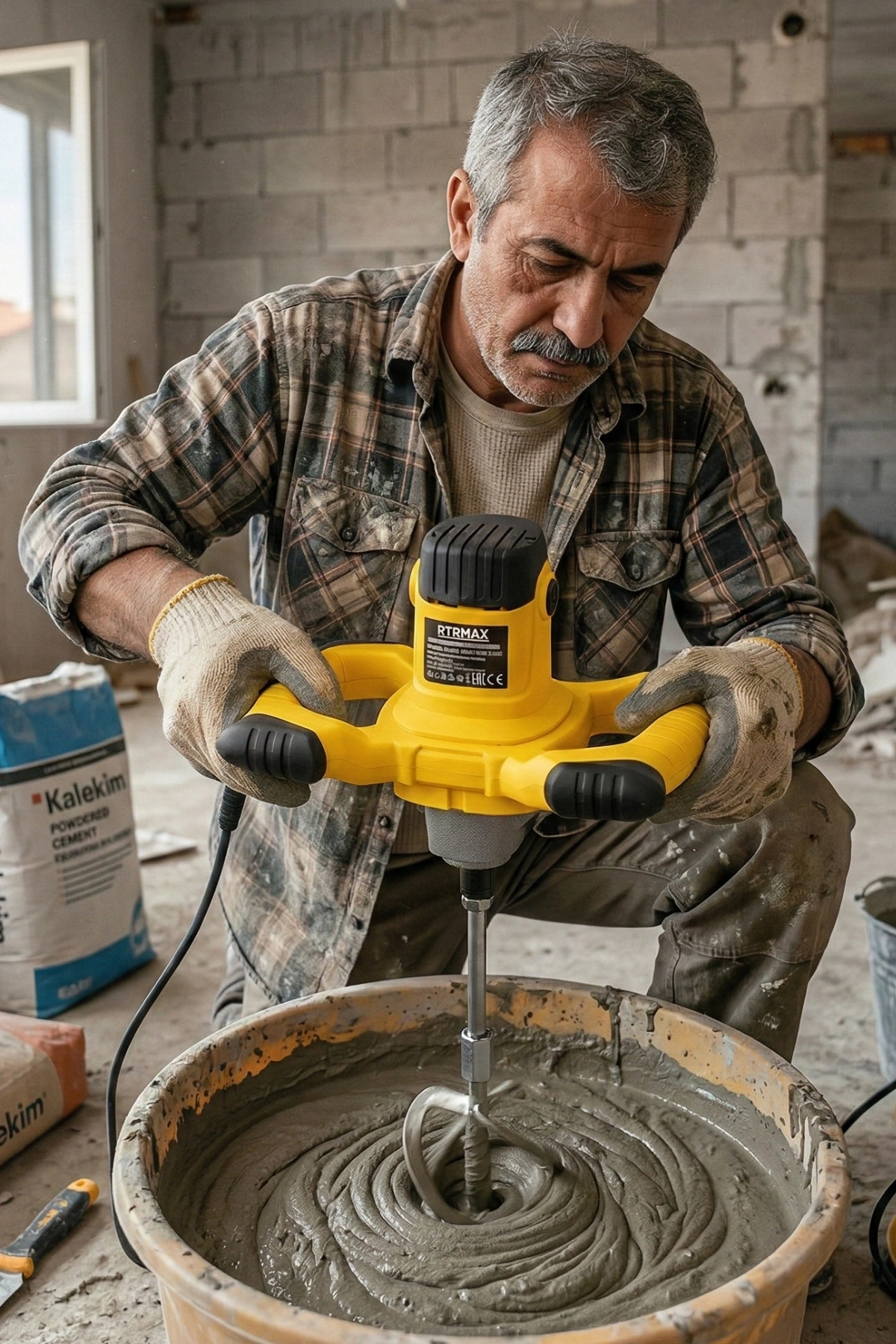 Rtrmax Rtm3920 Boya Karıştırıcı Elektrikli 1200W 120mm