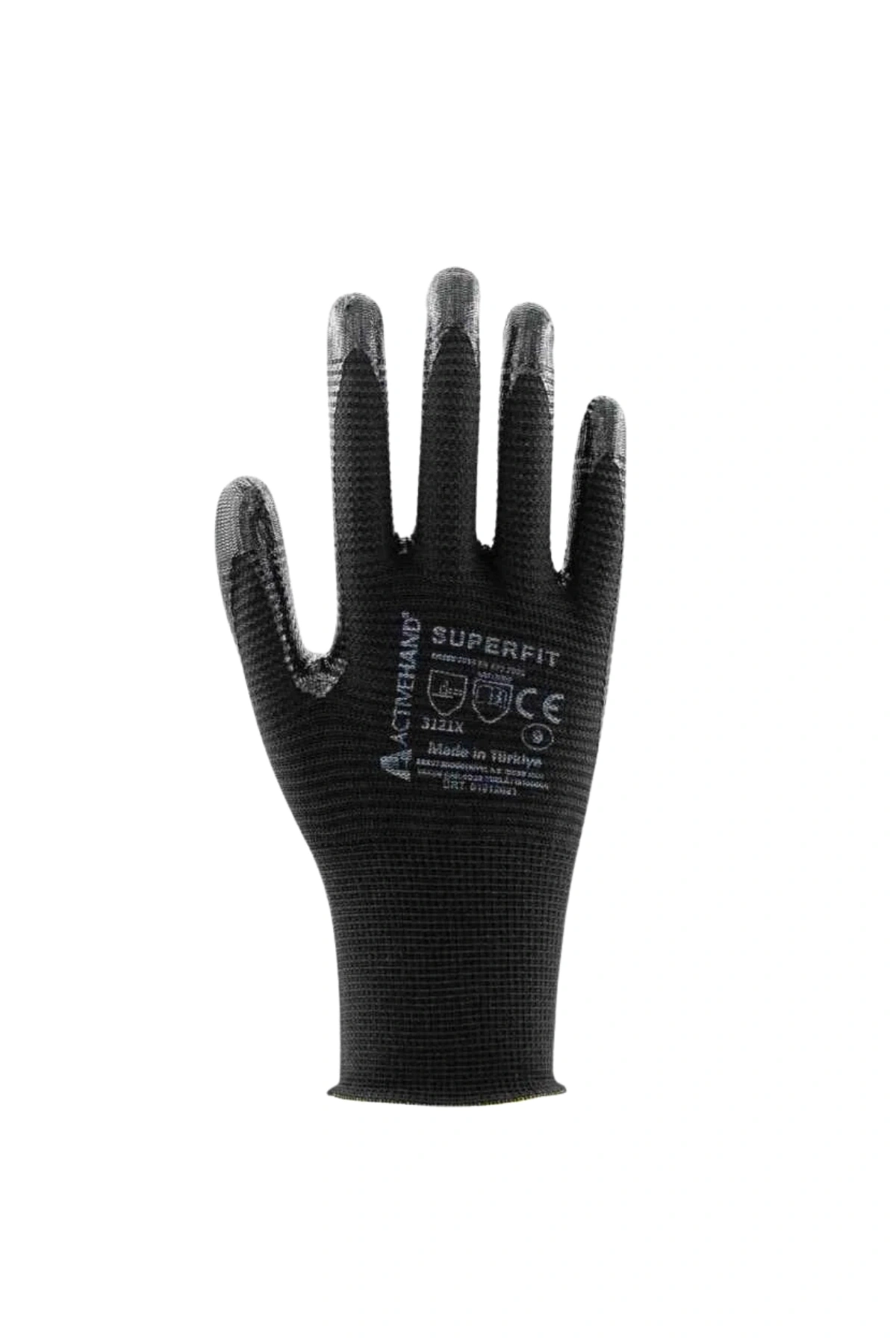 Activehand Süperfit Nitril İş Eldiveni Siyah No:10