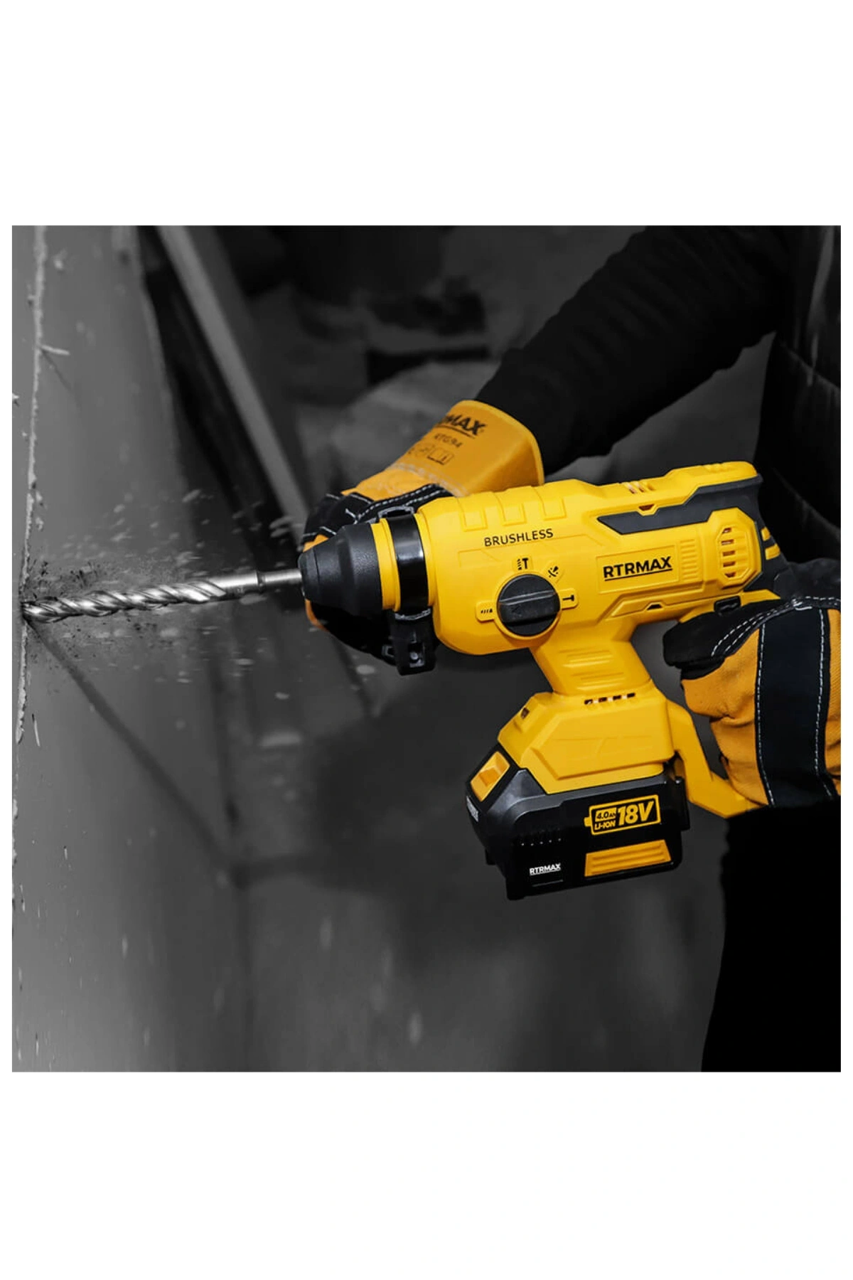 Rtrmax Rtx2095B 18V 2.2 J Elektropnömatik Şarjlı Kırıcı Delici