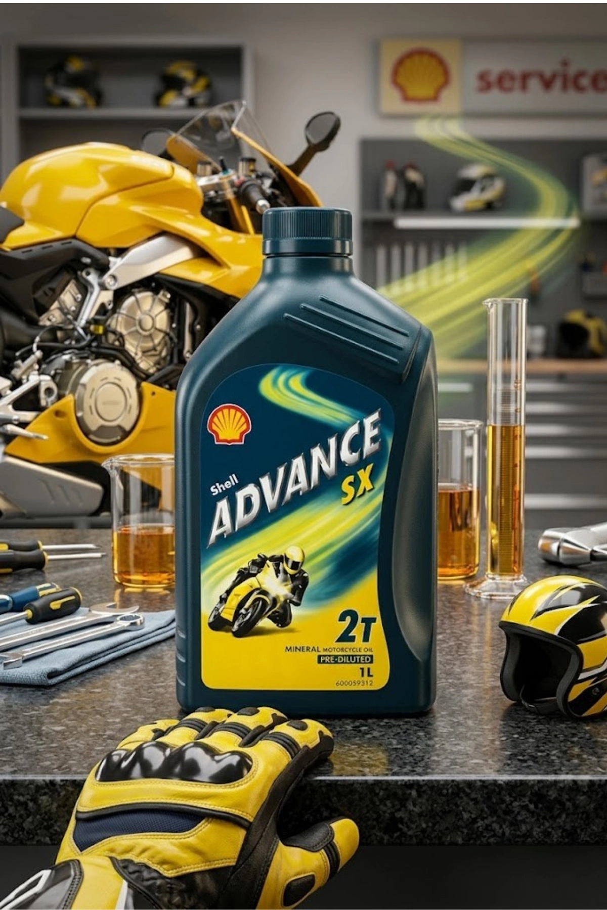 Shell Advance 2t Zamanlı Motor Yağı 1 Litre