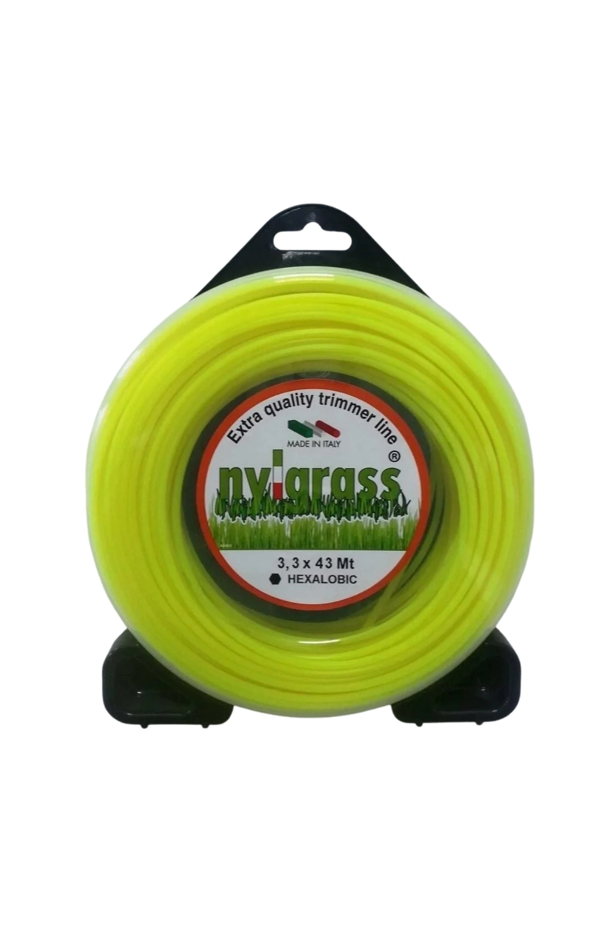 Nylgrass Altı Köşe Sarı Tırpan Misinası 3.3mm x 43m