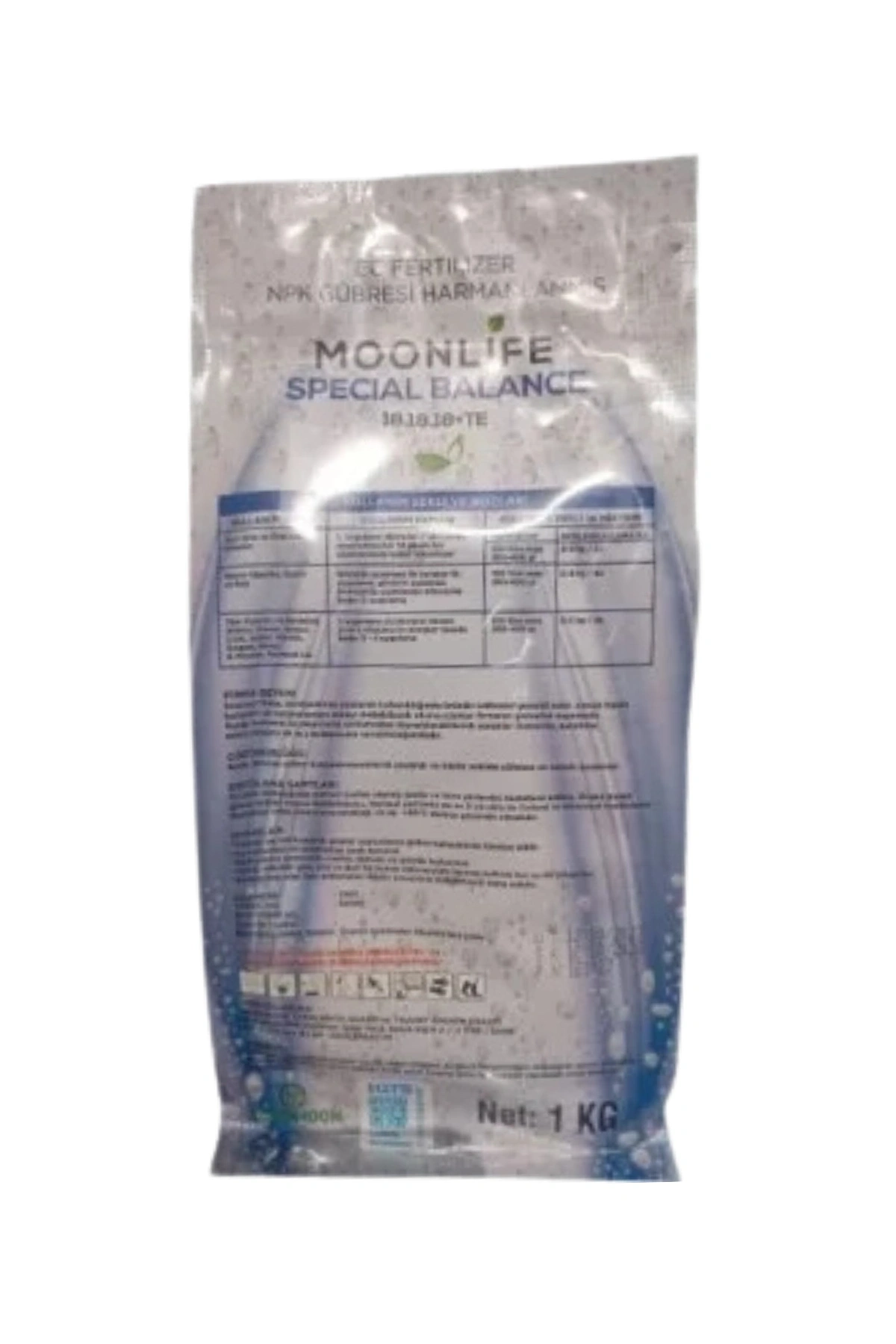 Agromoon Moonlife 18-18-18 + TE Kompoze Granül Gübre 1 Kg