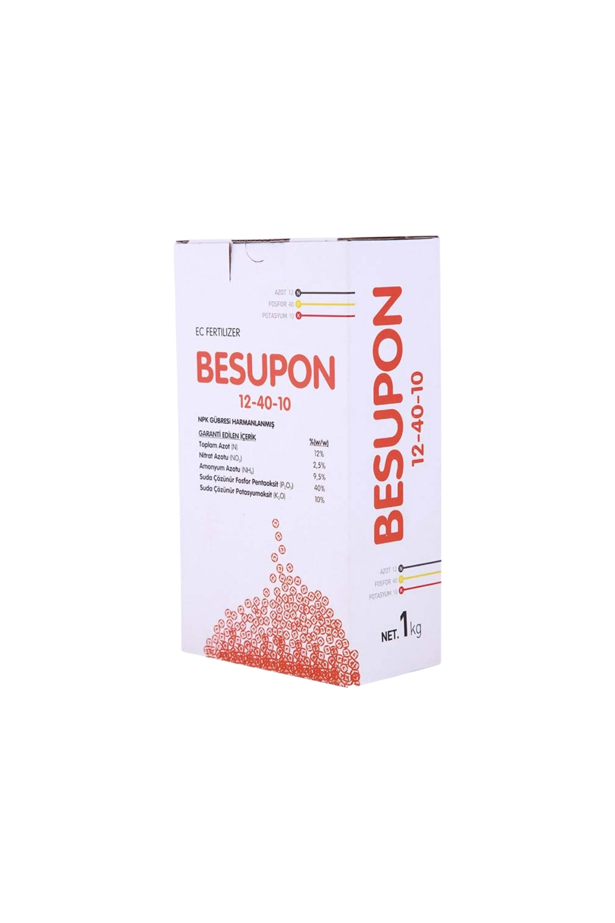 Besupon 12-40-10 Harmanlanmış Npk Granül Gübre 1 Kg