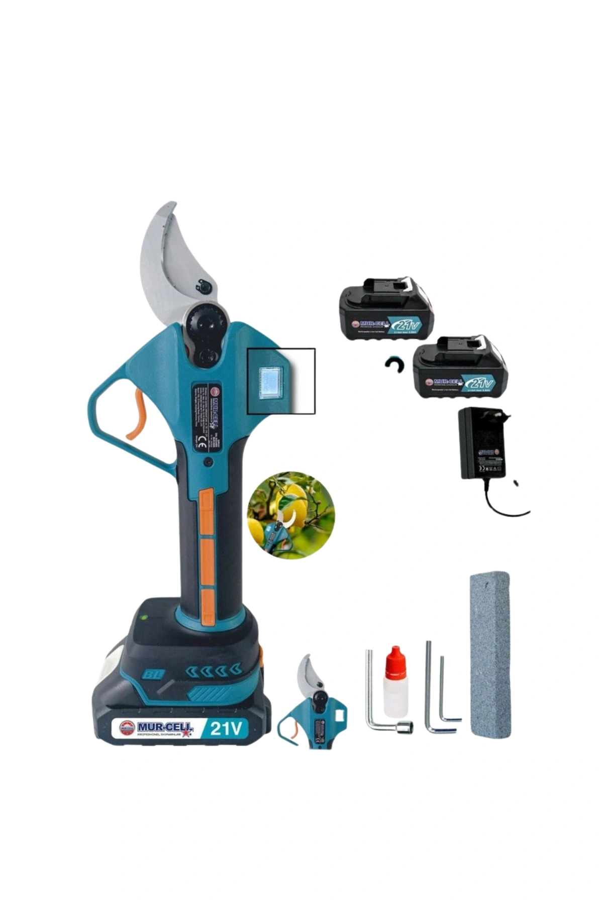 Mur-Cell 9908 21V 4Ah 50mm Akülü Dal Budama Makası