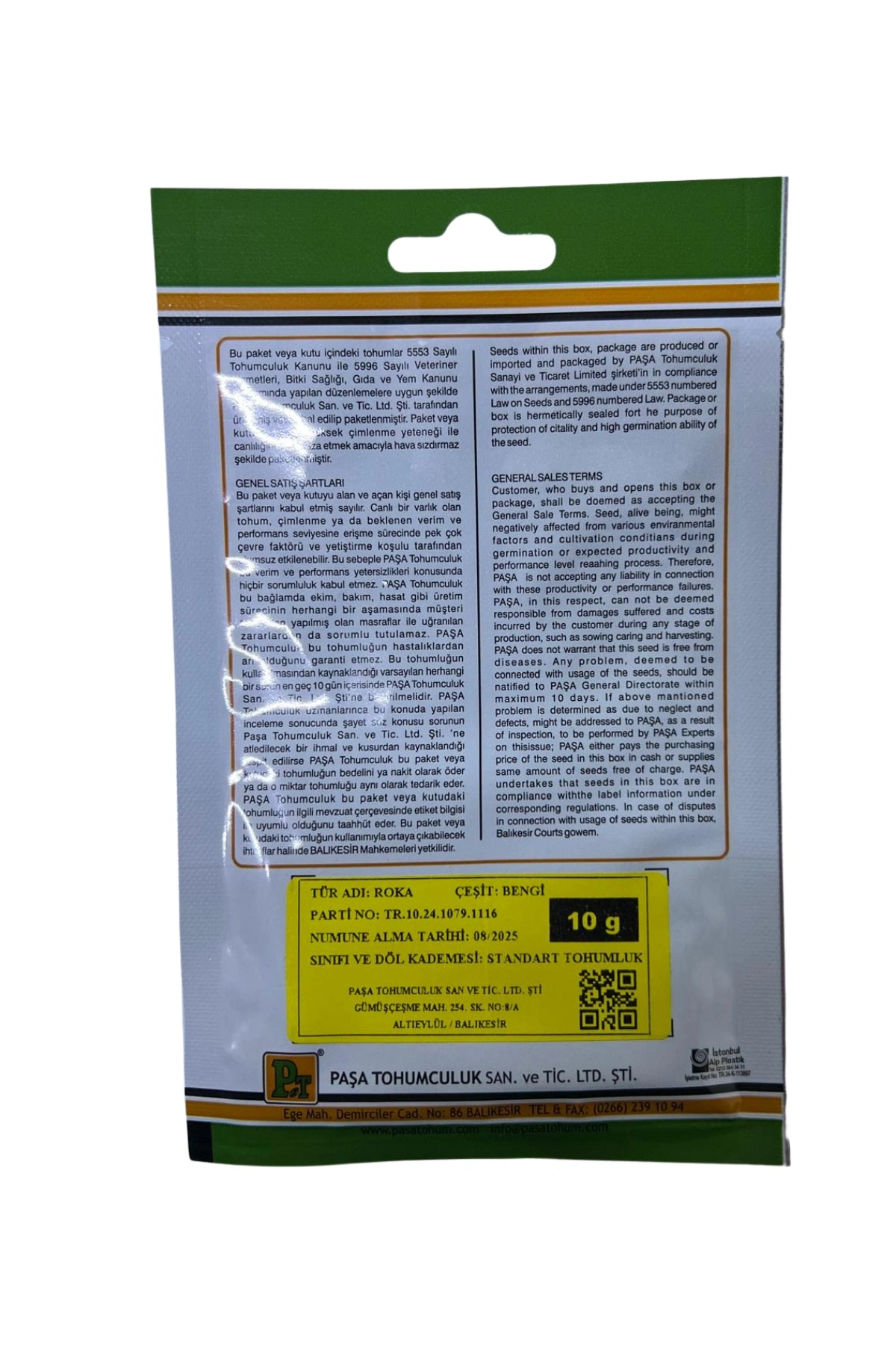 Paşa Roka Tohum 10 gr