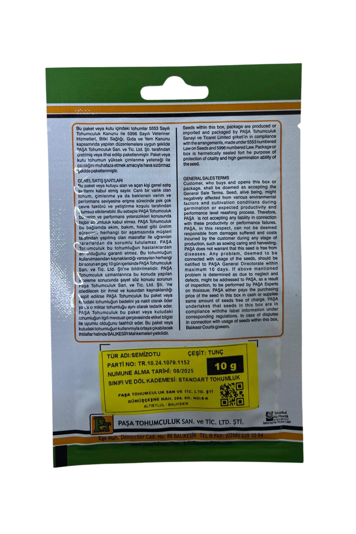 Paşa Semizotu Tohumu 10 Gr