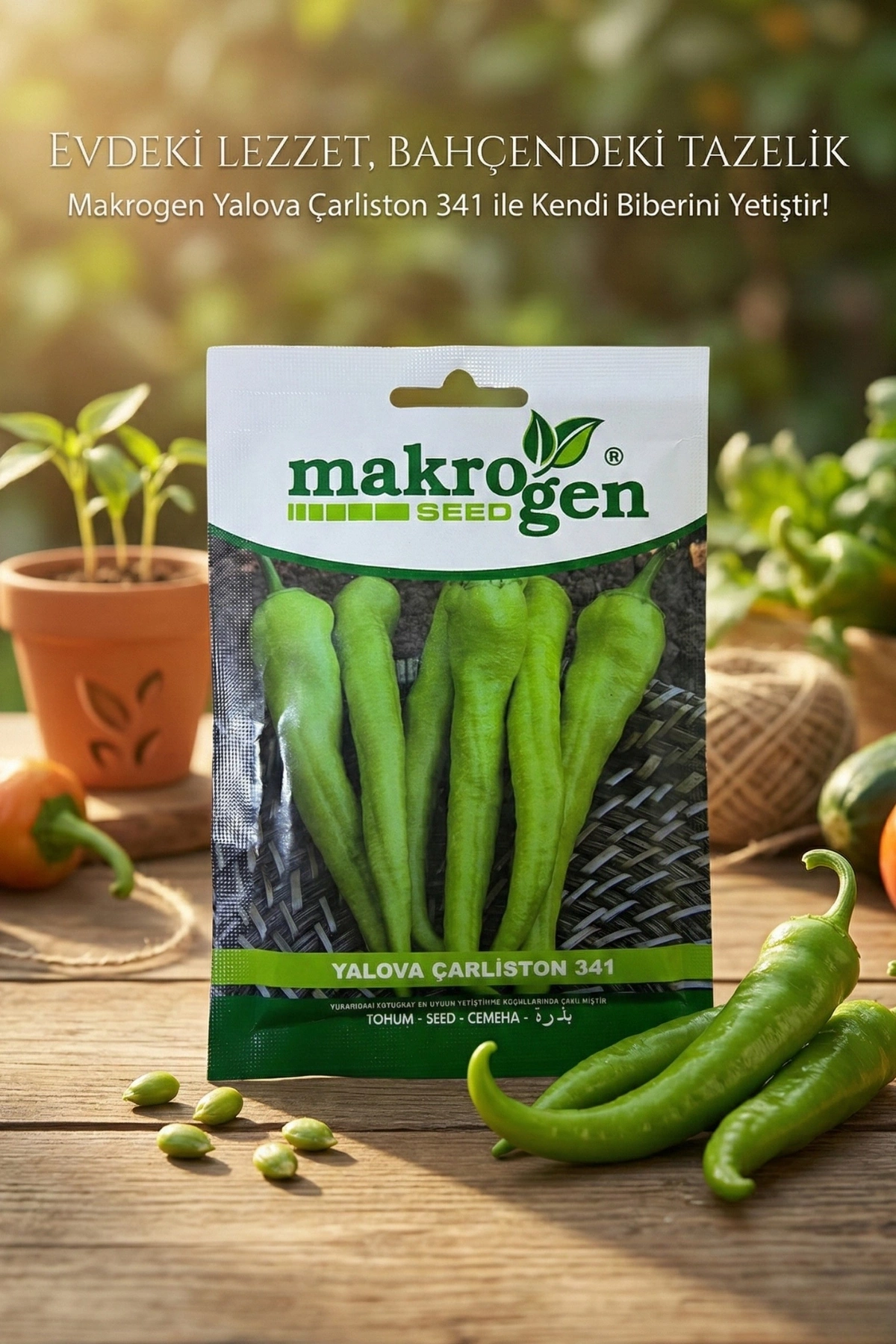 Makrogen Yalova Çarliston Biber Tohumu 25 gr