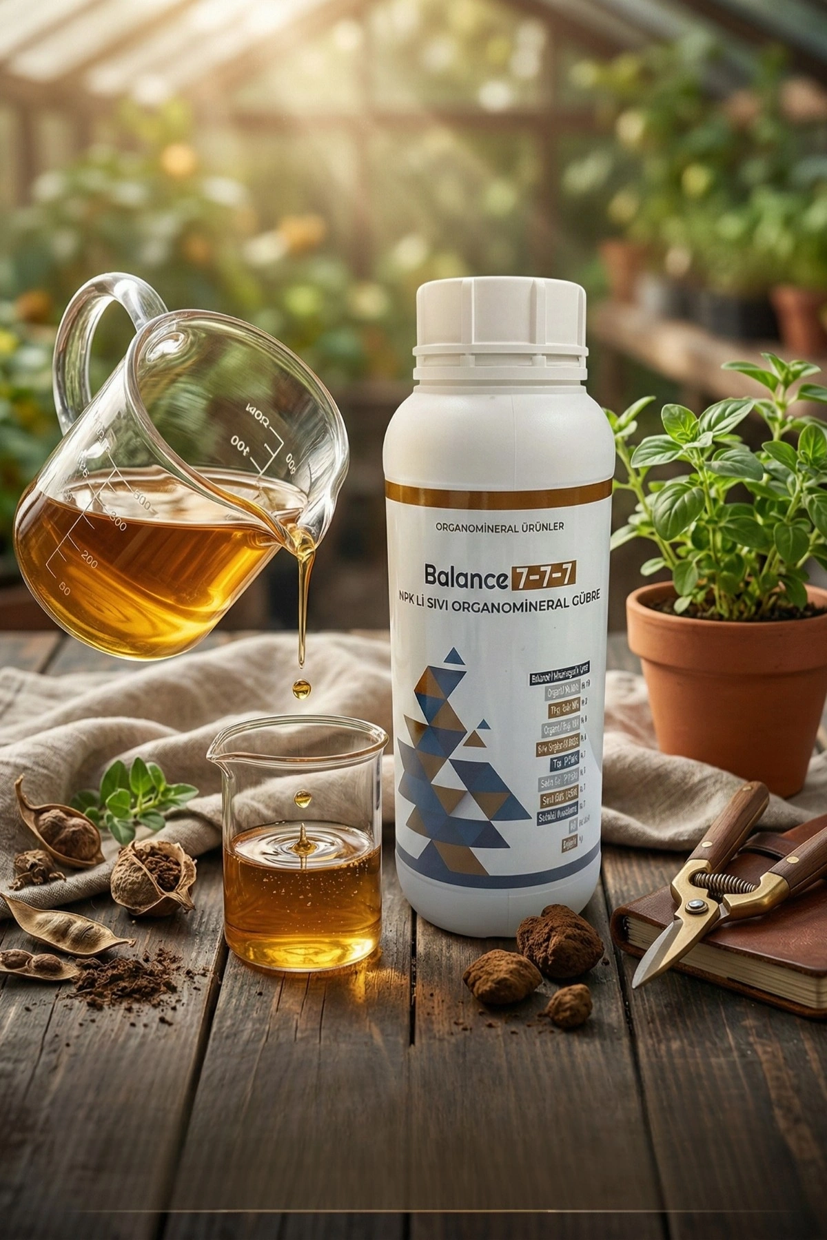 Balance 7-7-7 Npk Sıvı Organomineral Gübre 1 LT