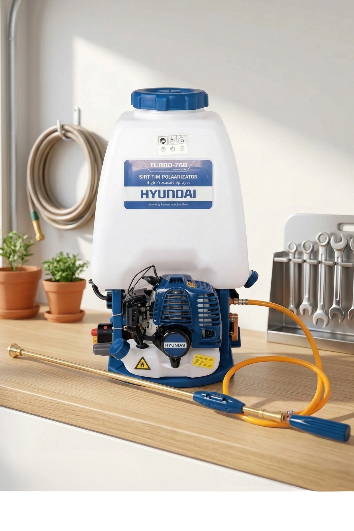 Hyundai Turbo 768 Pulverizatör İlaçlama Motoru 25 Lt