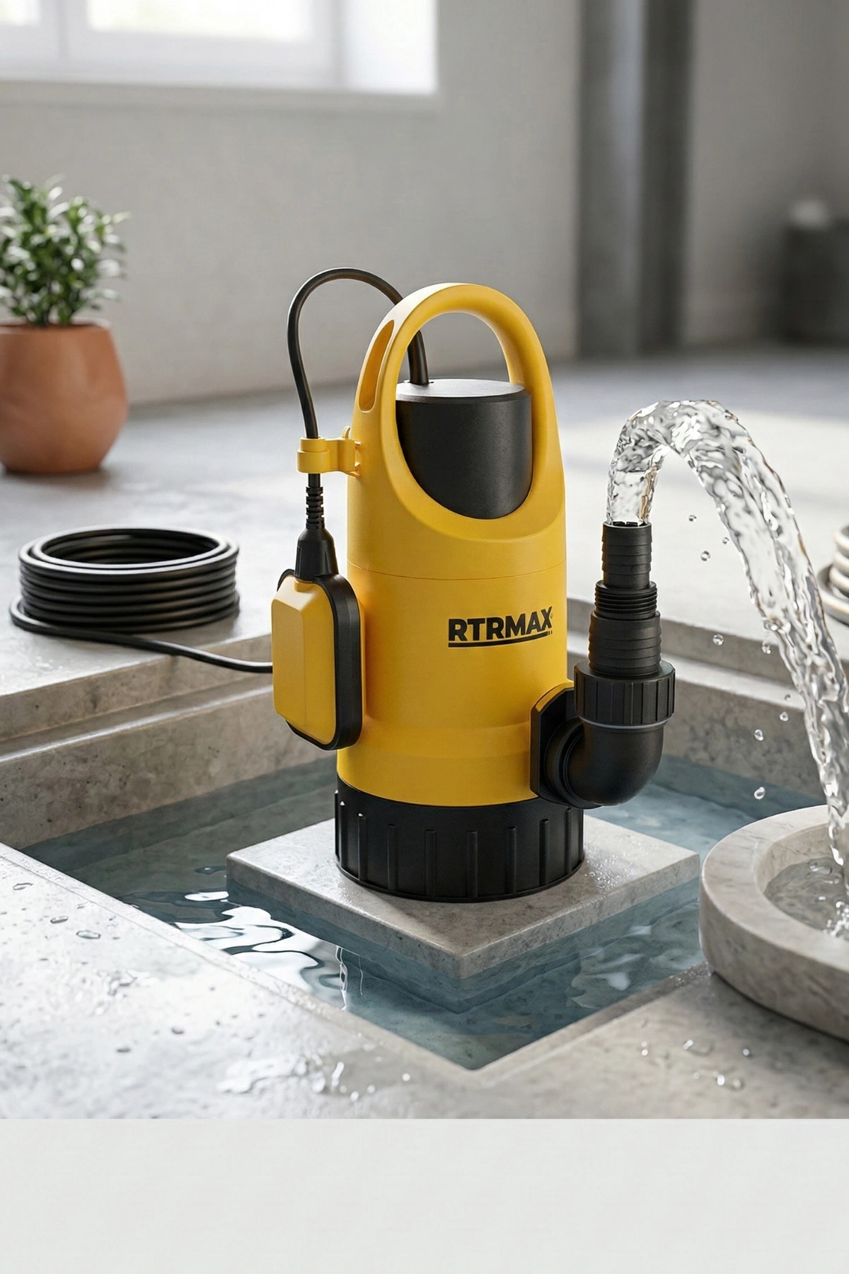 Rtrmax Rtm8390 Temiz ve Kirli Su Dalgıç Pompa 900w 10mt