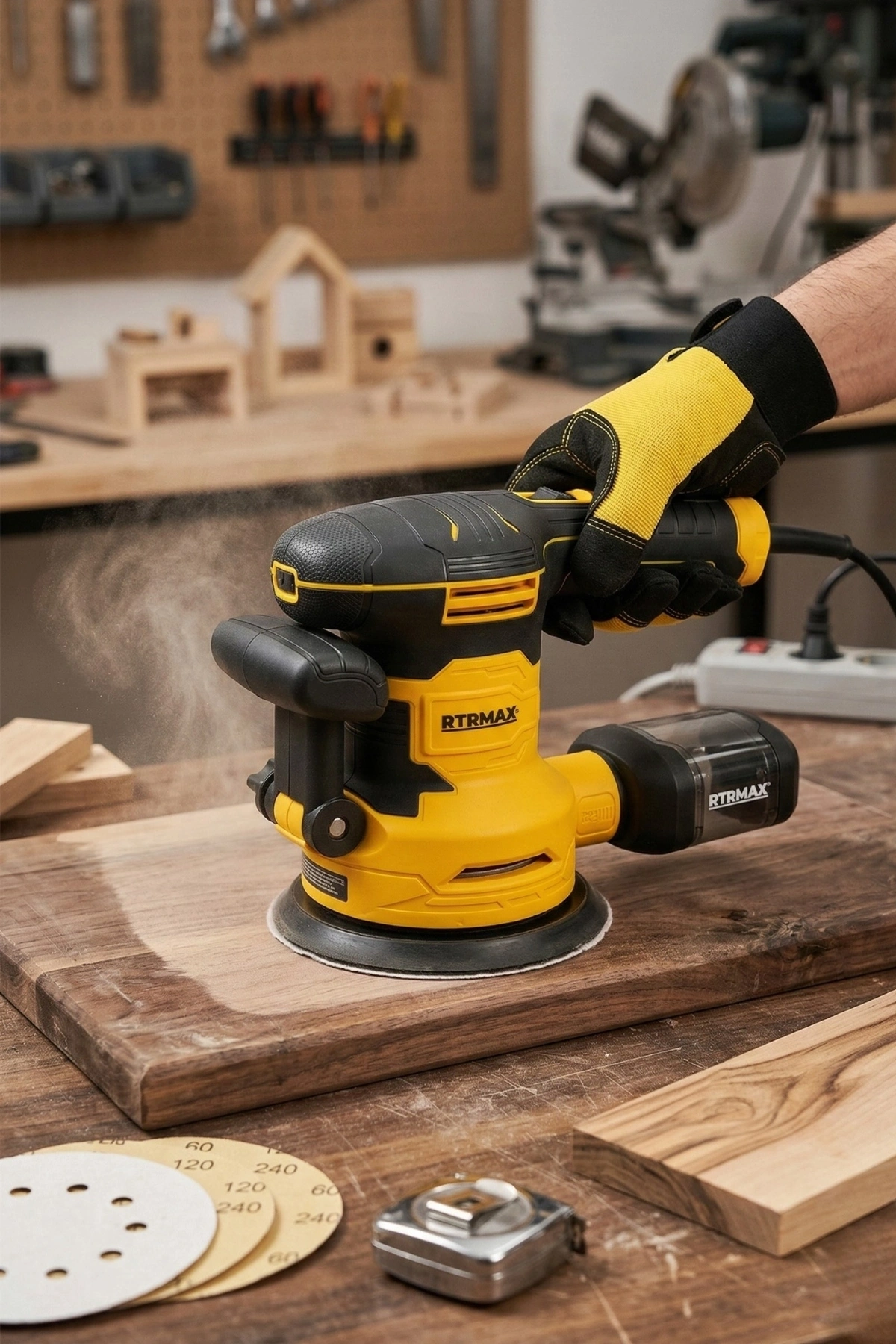 Rtrmax Rtm4760 450w 150mm Eksantrik Elektrikli Zımpara