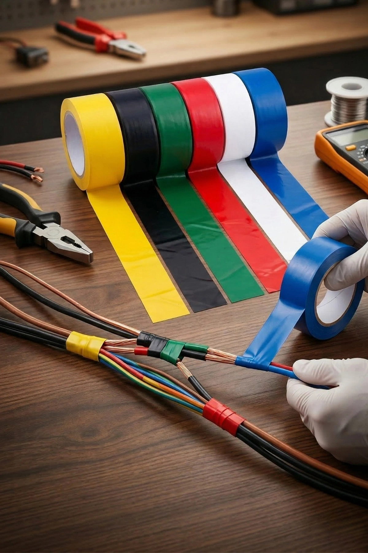 Yüksek Yalıtımlı Renkli Kalın Elektrik Bandı 1 Adet