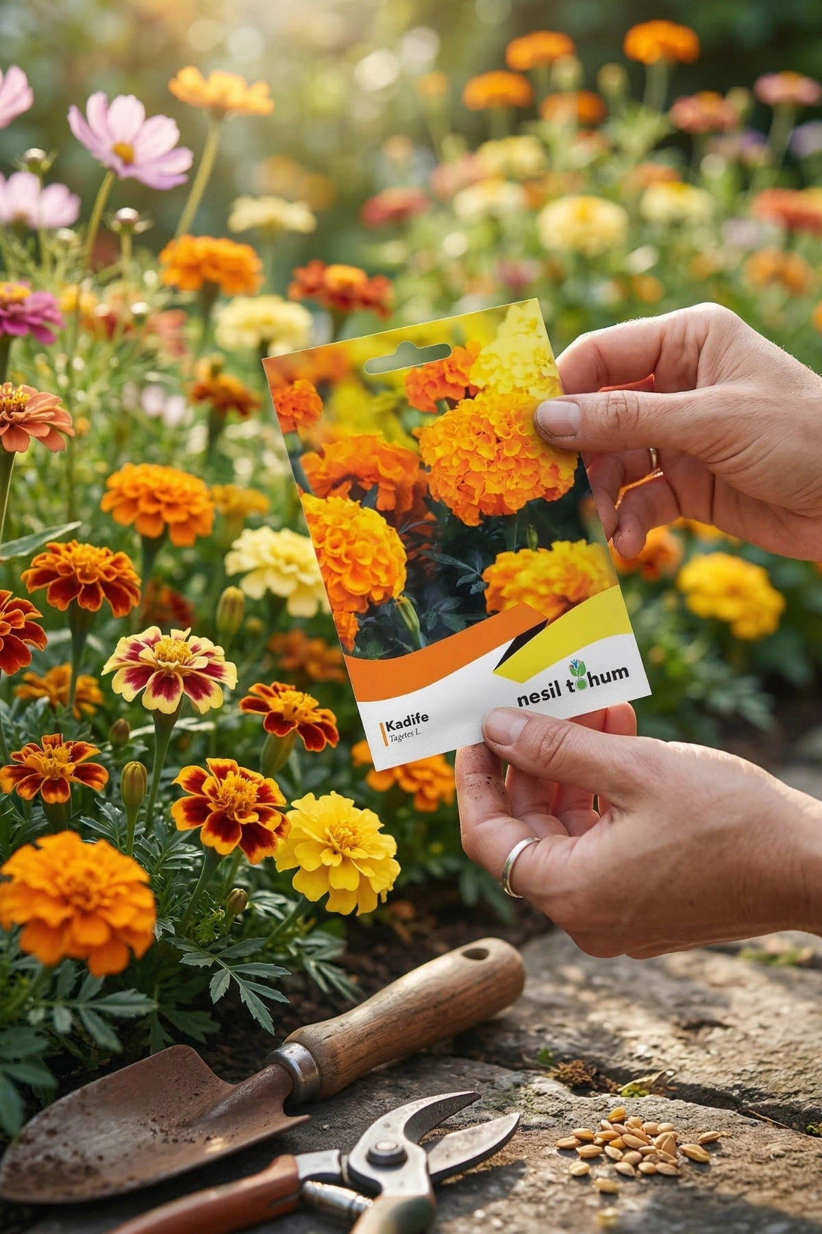 Nesil Tohum Kadife Çiçeği Tohumu (50 Adet)