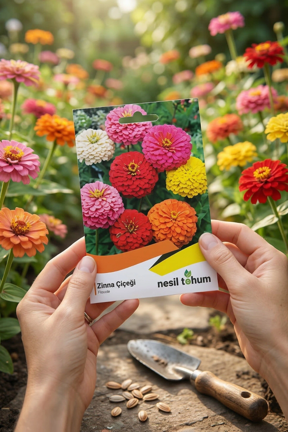 Nesil Tohum Zinna Çiçeği Tohumu (30Adet)