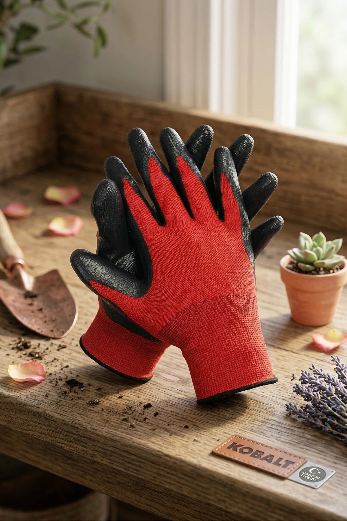 Cmc Tools Kırmızı Siyah Nitril Kaplı İş Eldiveni No:10