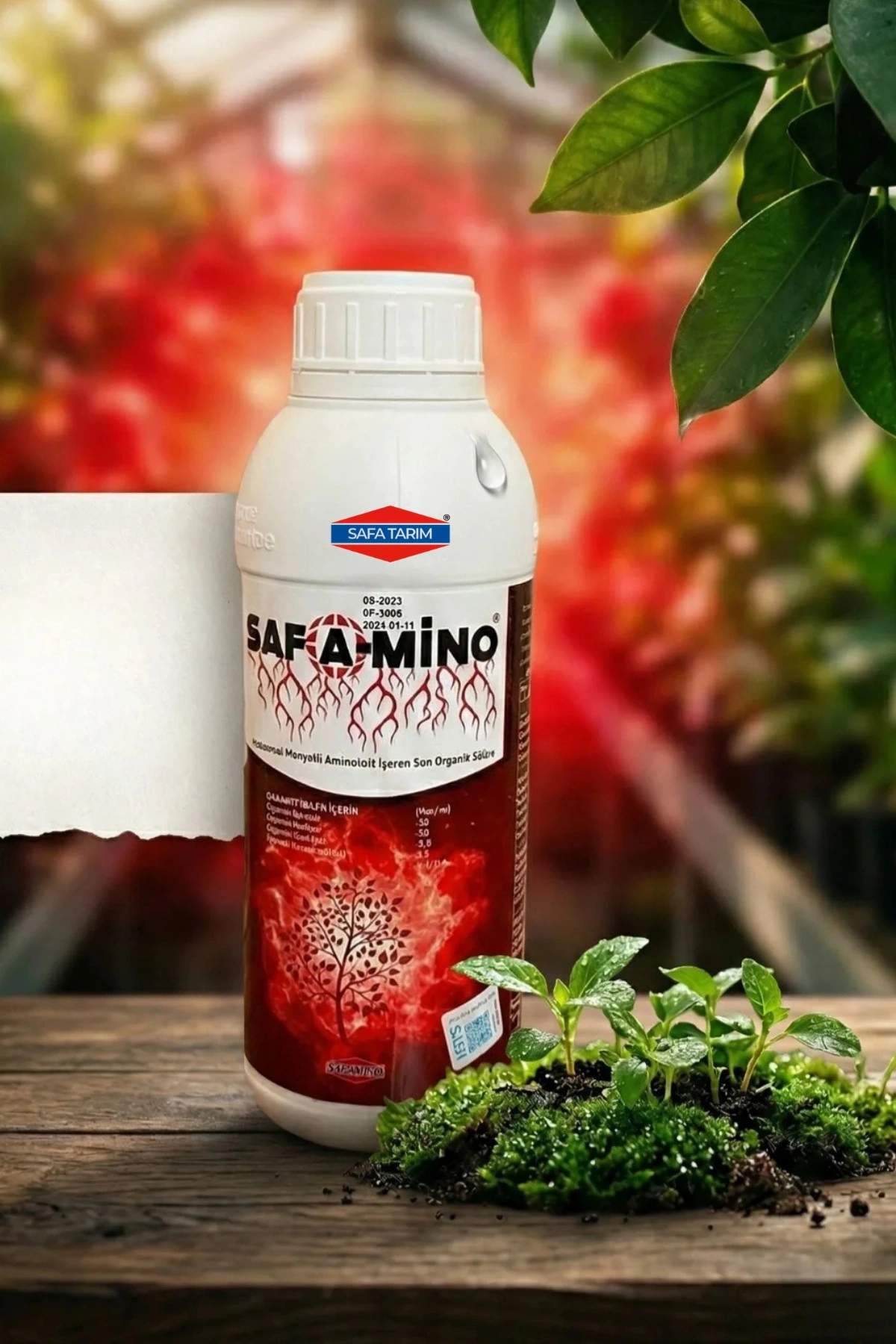 Safa Tarım Safa-mino Hayvansal Menşeili Aminoasit İçeren Sıvı Organik Gübre 1 L