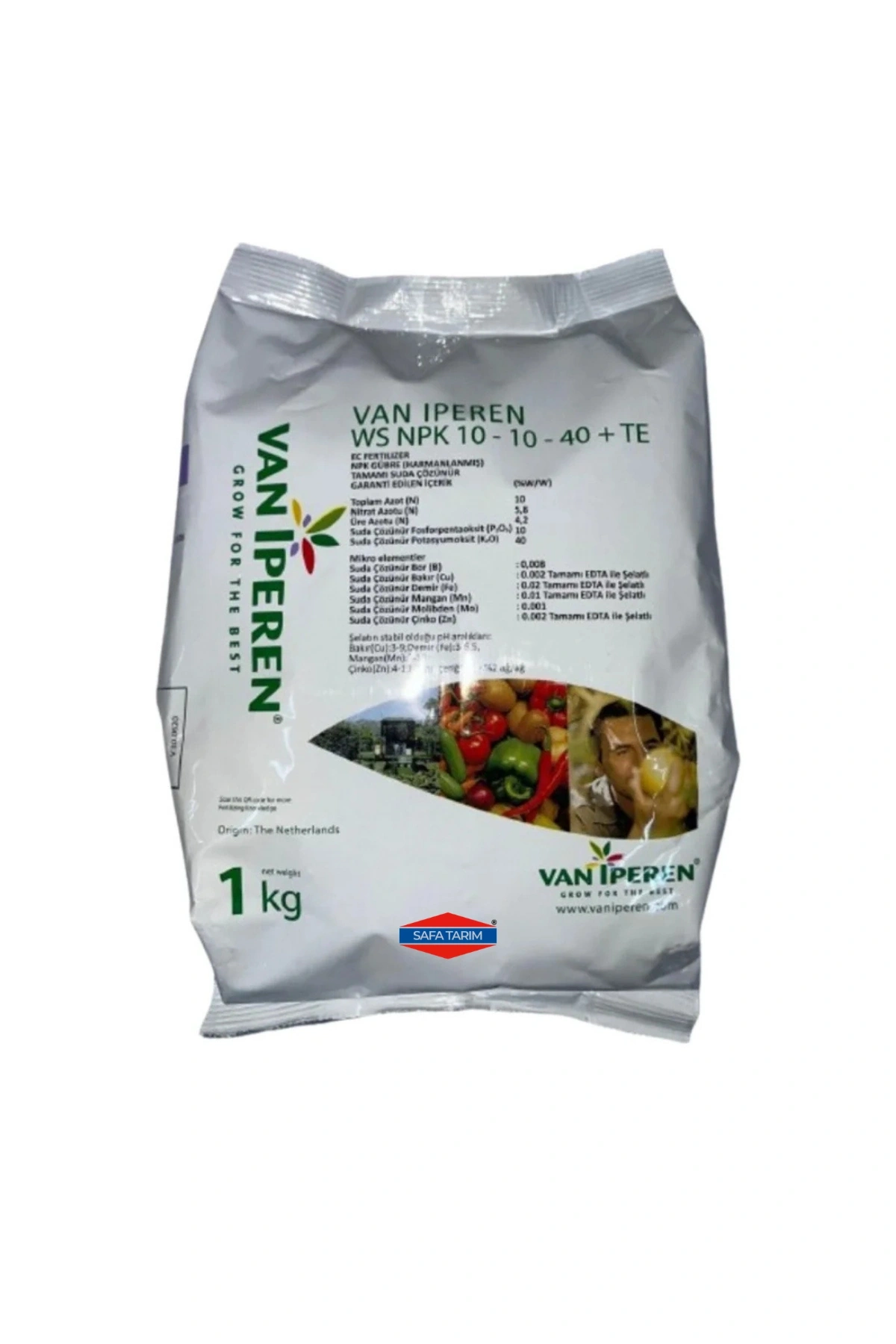 Van Iperen Ws 10-10-40+Te Harmanlanmış Npk Gübresi 1kg