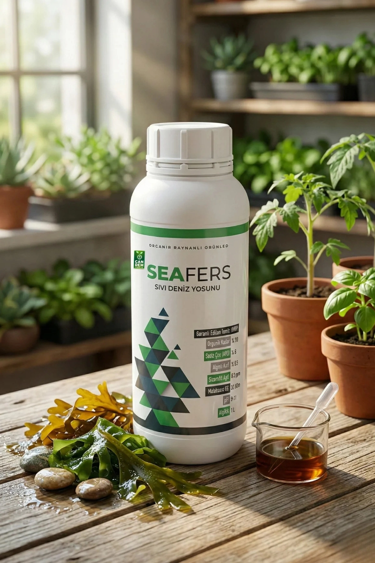 Seafers Deniz Yosunu Sıvı Gübre 1 L