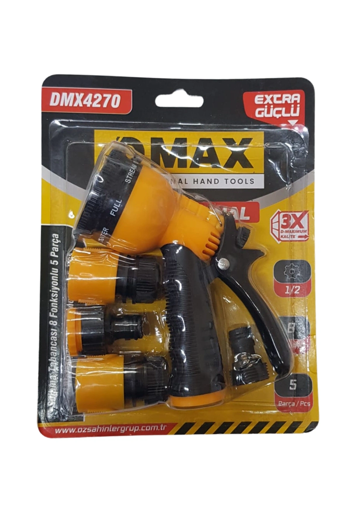 Dmax 4m Debi 2 Fonksiyonlu 5 Parça Sulama Tabanca Seti