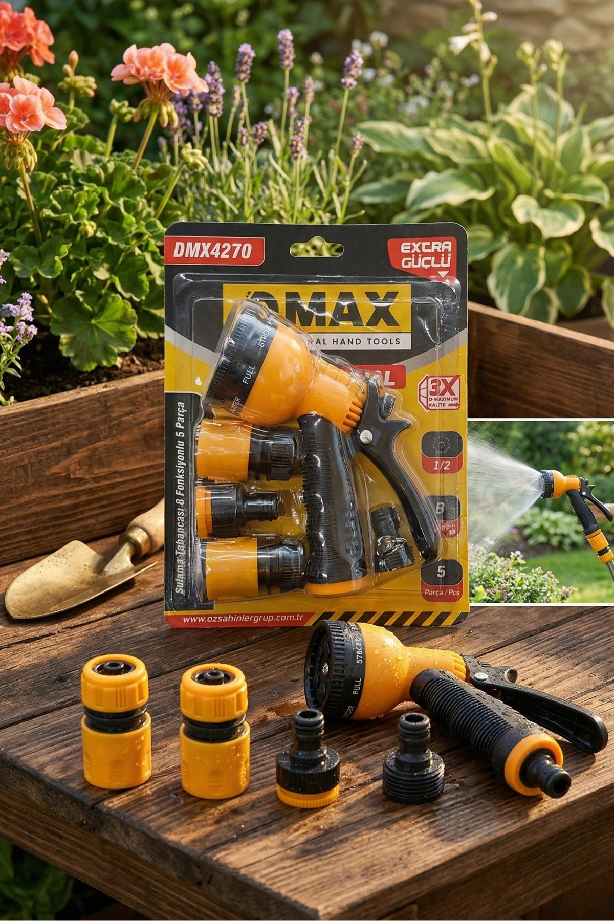Dmax 4m Debi 2 Fonksiyonlu 5 Parça Sulama Tabanca Seti