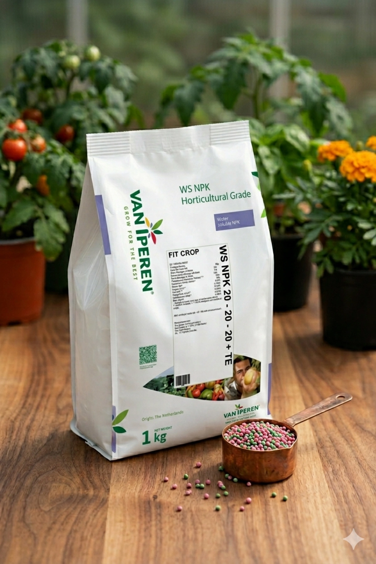 Vaniperen Ws 20-20-20+Te Harmanlanmış Npk Granül Gübre 1 Kg