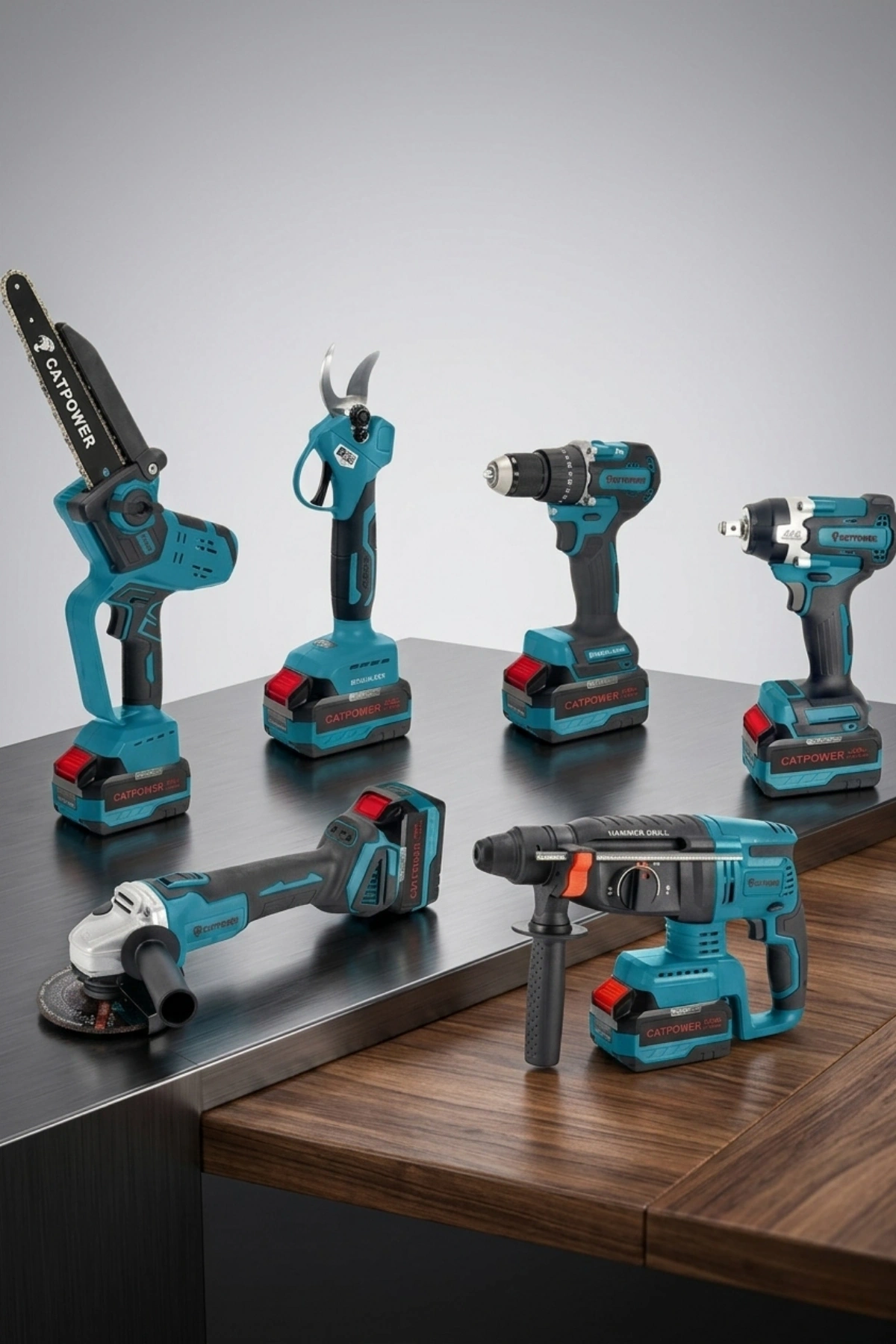 CATPOWER 1560 Kömürsüz Akülü 6lı Set 20V 4.0Ah