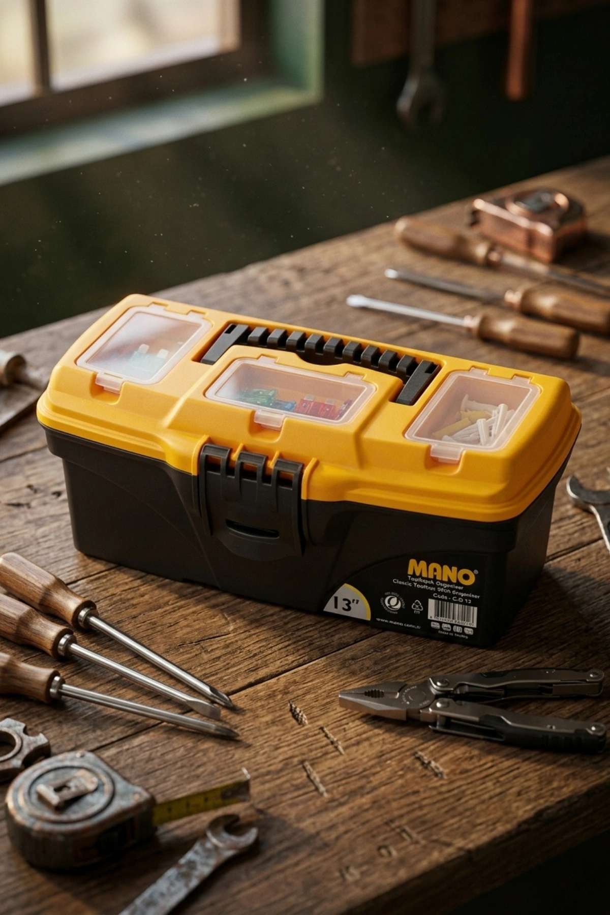 Mano Klasik 13 İnç Organizerli Takım Çantası