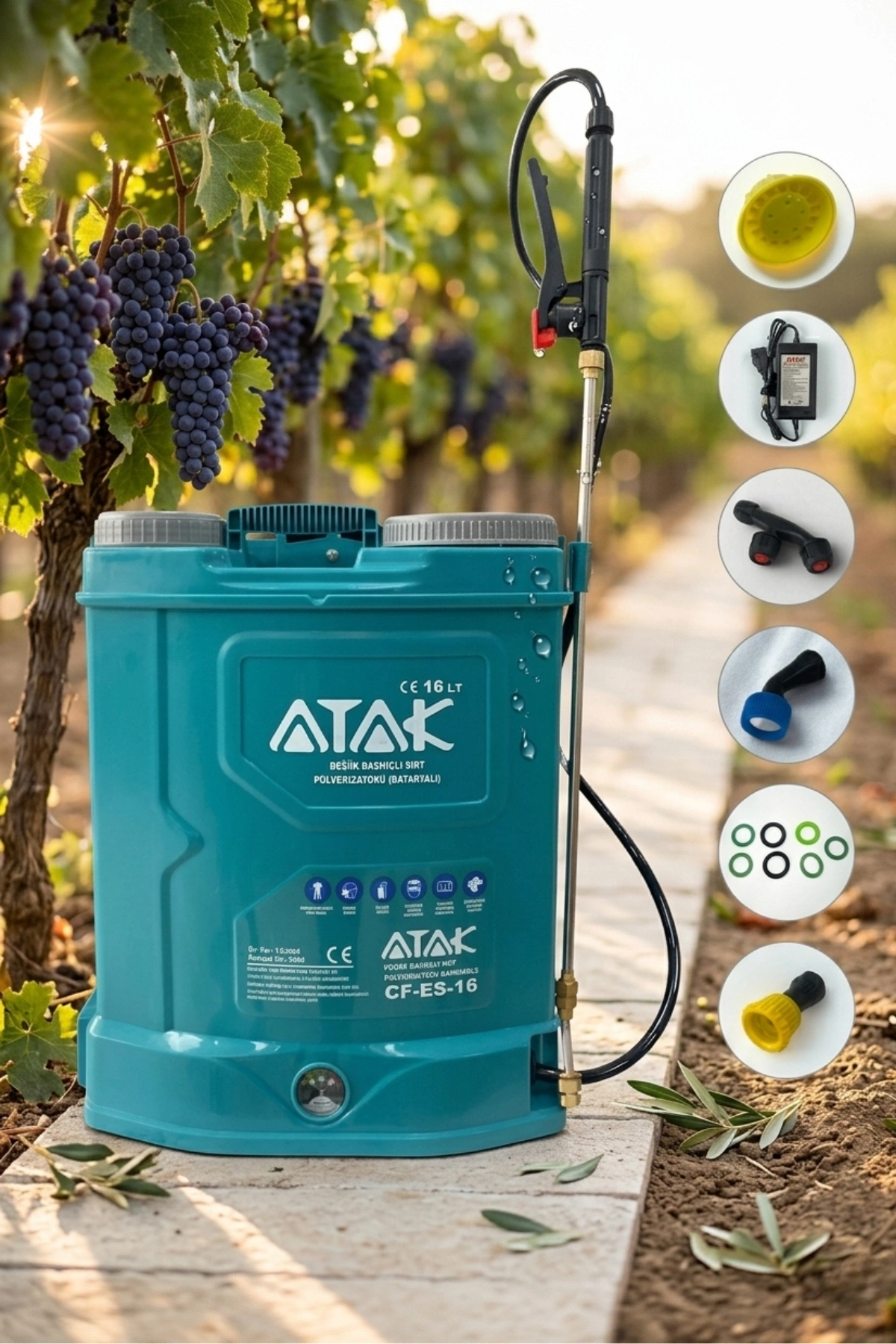 Atak Akülü İlaçlama Makinesi 16 Lt