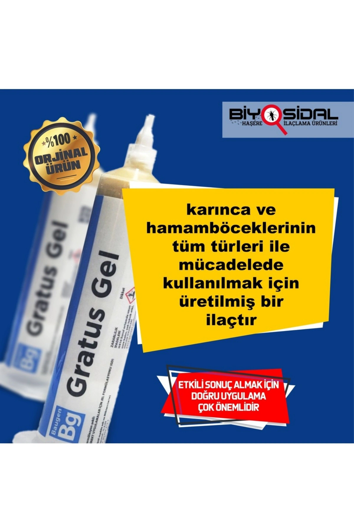 Baugen Gratus Hamamböceği Ve Karınca Jeli 35 gr