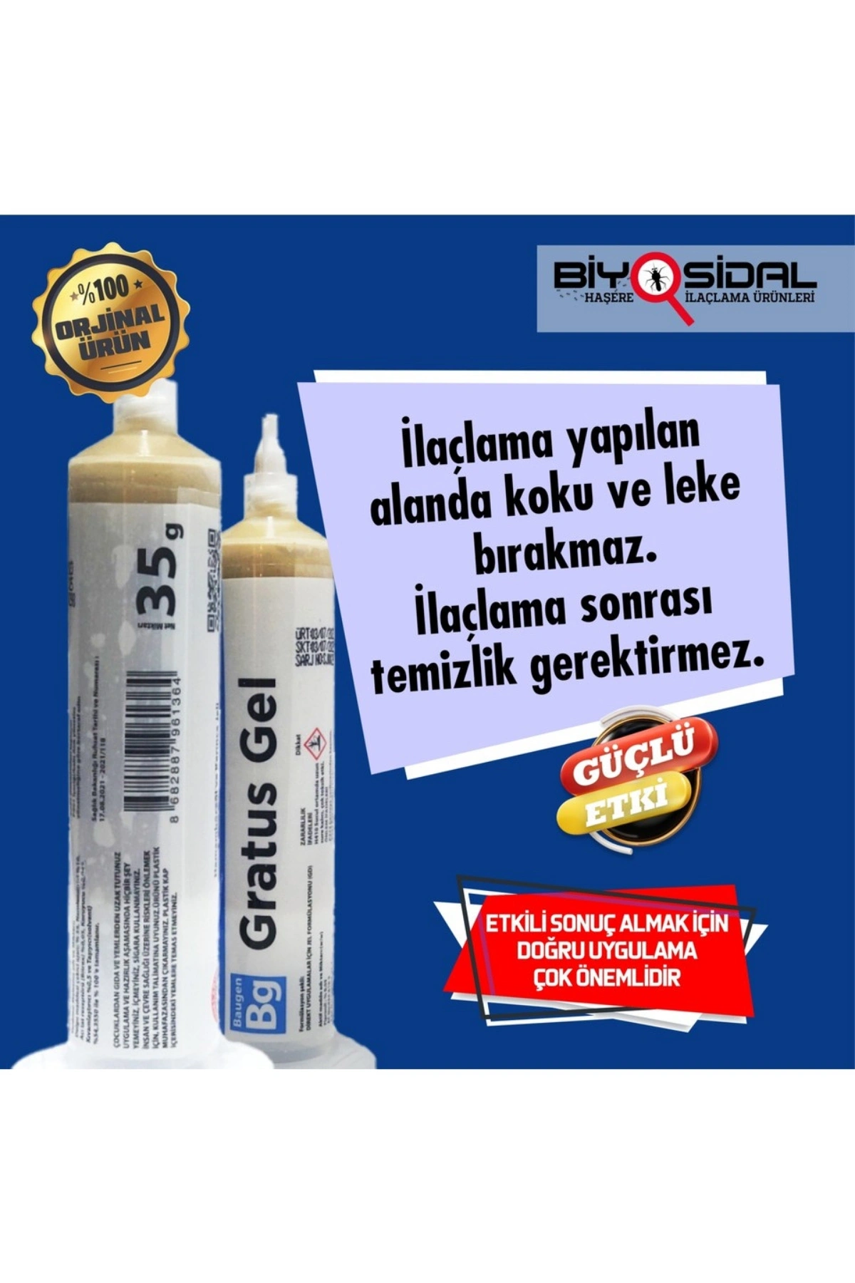 Baugen Gratus Hamamböceği Ve Karınca Jeli 35 gr