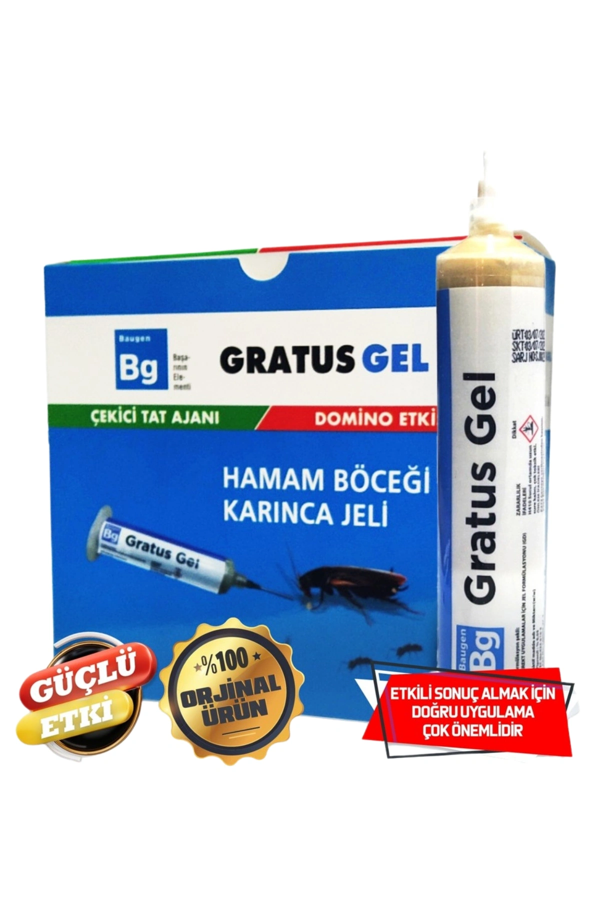 Baugen Gratus Hamamböceği Ve Karınca Jeli 35 gr