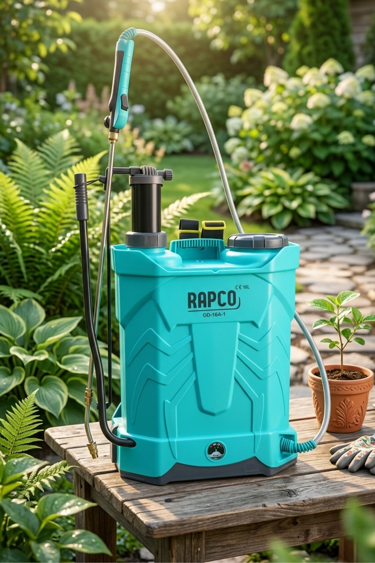 Rapco Yeşil Akülü Kollu İlaçlama Makinesi 16 Lt