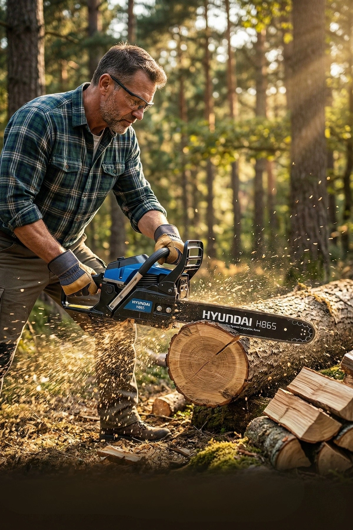 Hyundai H865 Motorlu Testere 4.3 Hp