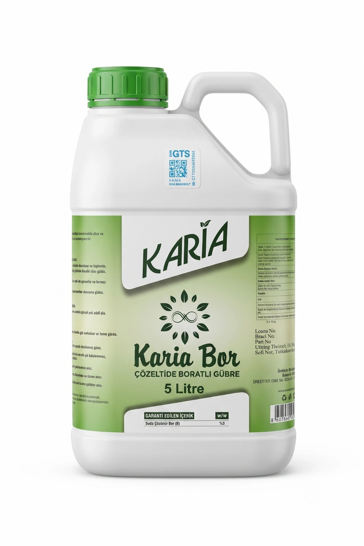 Karia Bor Çözeltide Boratlı Gübre 5 L