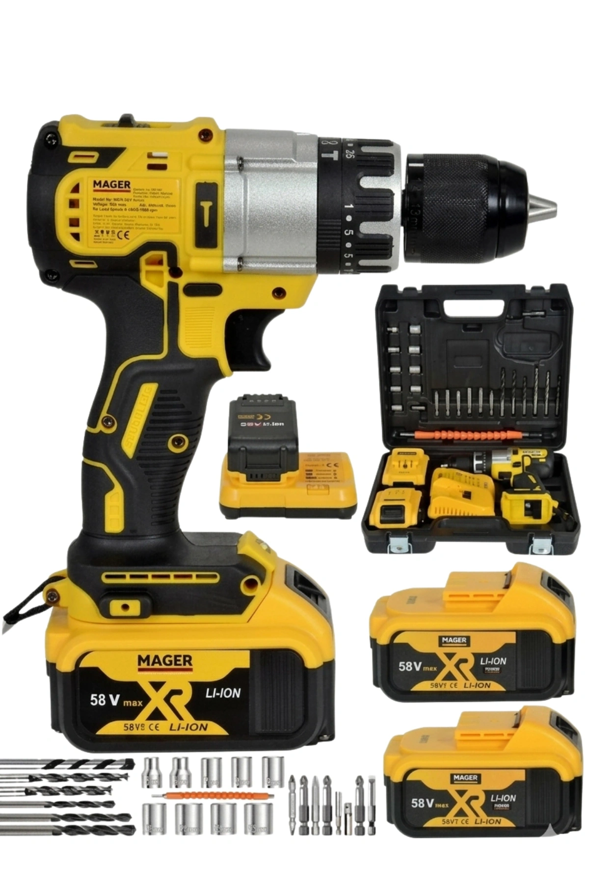 Mager Darbeli Vidalama-Matkap 13 mm