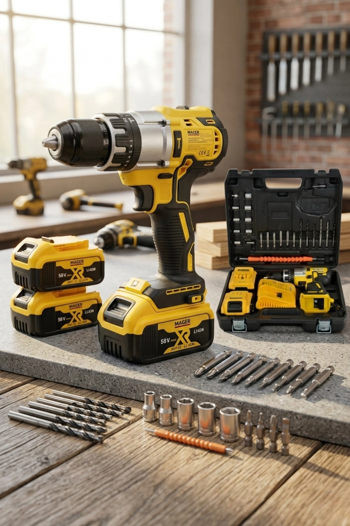 Mager Darbeli Vidalama-Matkap 13 mm