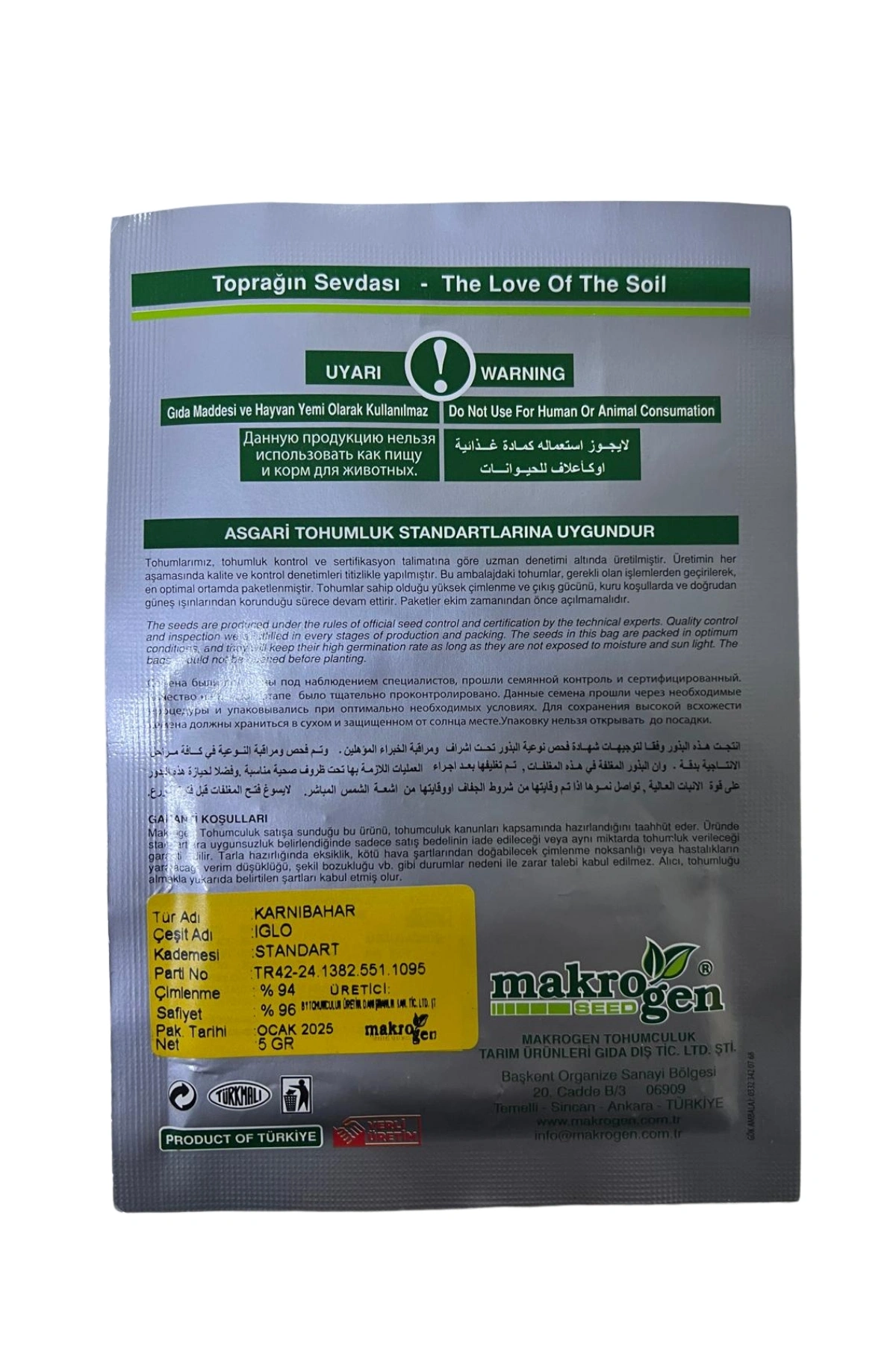 Makrogen Igloo Karnabahar 5 gr