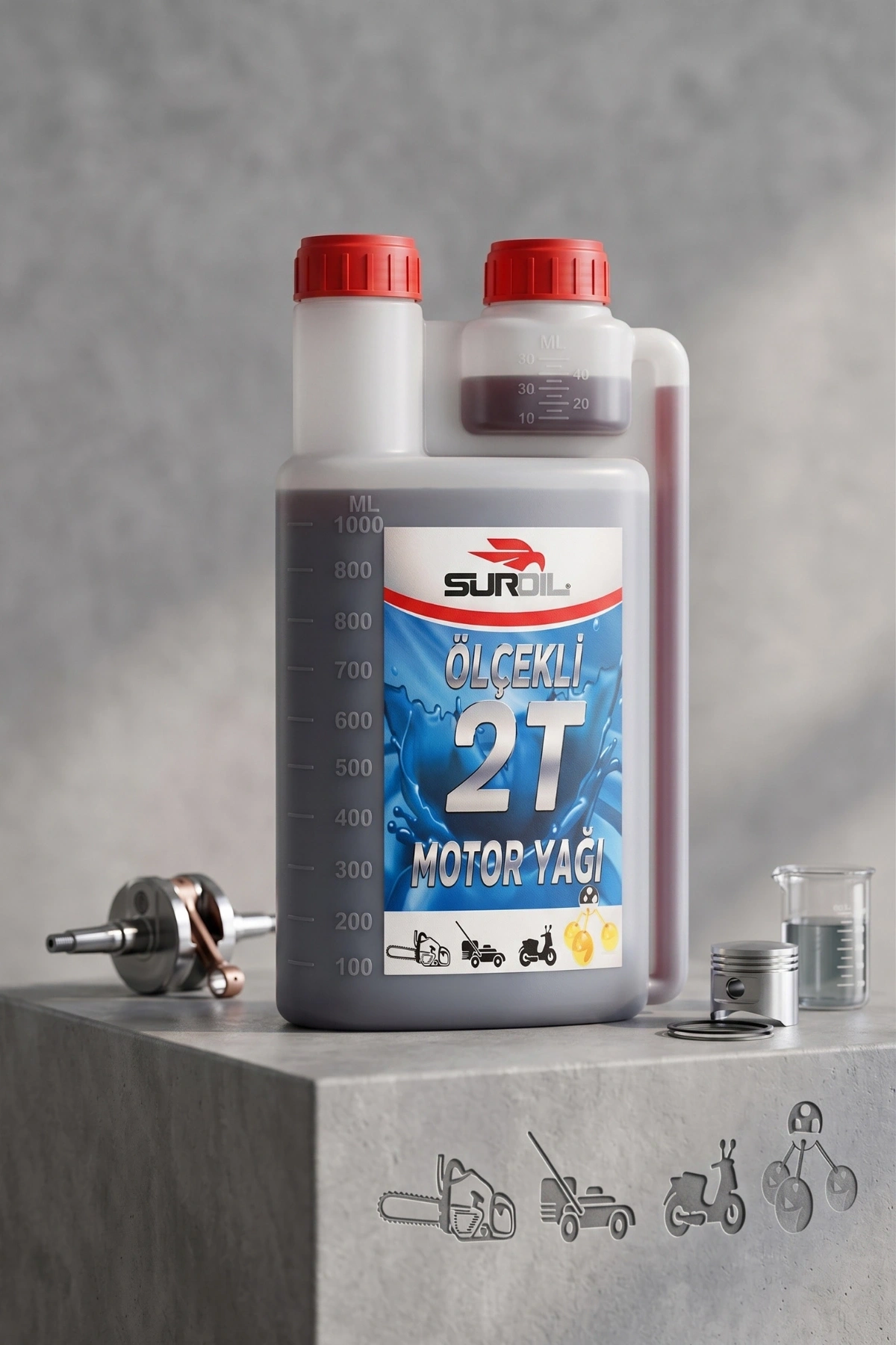 Suroil Ölçekli 2T(Zamanlı) Motor Yağı 1L