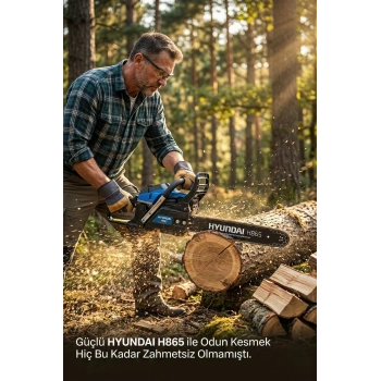 Hyundai H865 Motorlu Testere 4.3 Hp
