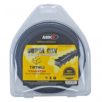 Mike Tırpan Ot Misinası 4.0mm*22m - Tırtıklı