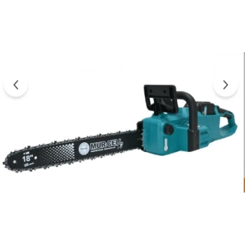 Mur-Cell Dj16 Mavi Şarjlı Ağaç Odun Kesme Motoru Zincirli Testere 21v 4 Amper 20 Pilli Kömürsüz