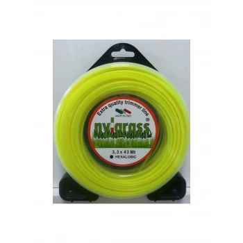 Nylgrass 6 Köşe Sarı 3,3 mm 43 m Misina