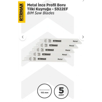 Rtrmax RH17668 Metal İnce Profil Boru Tilki Kuyruğu 150MM (5li set)